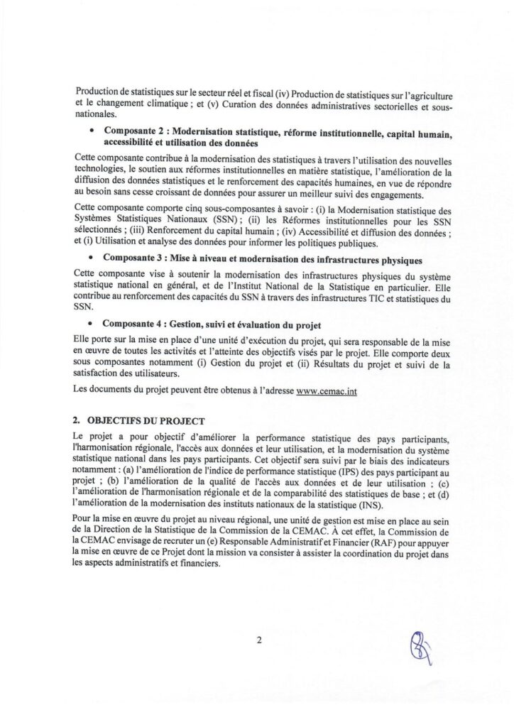 Avis de recrutement : Avis d’appel à candidatures pour le recrutement d ...