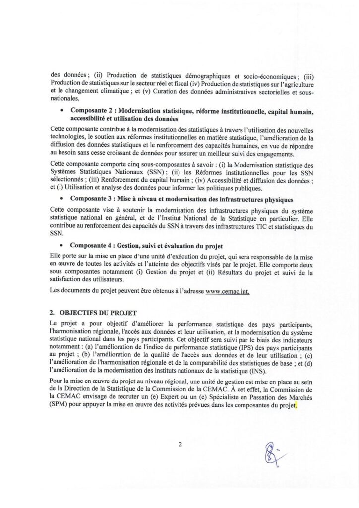 Avis de recrutement : Avis d’appel à candidatures pour le recrutement d ...