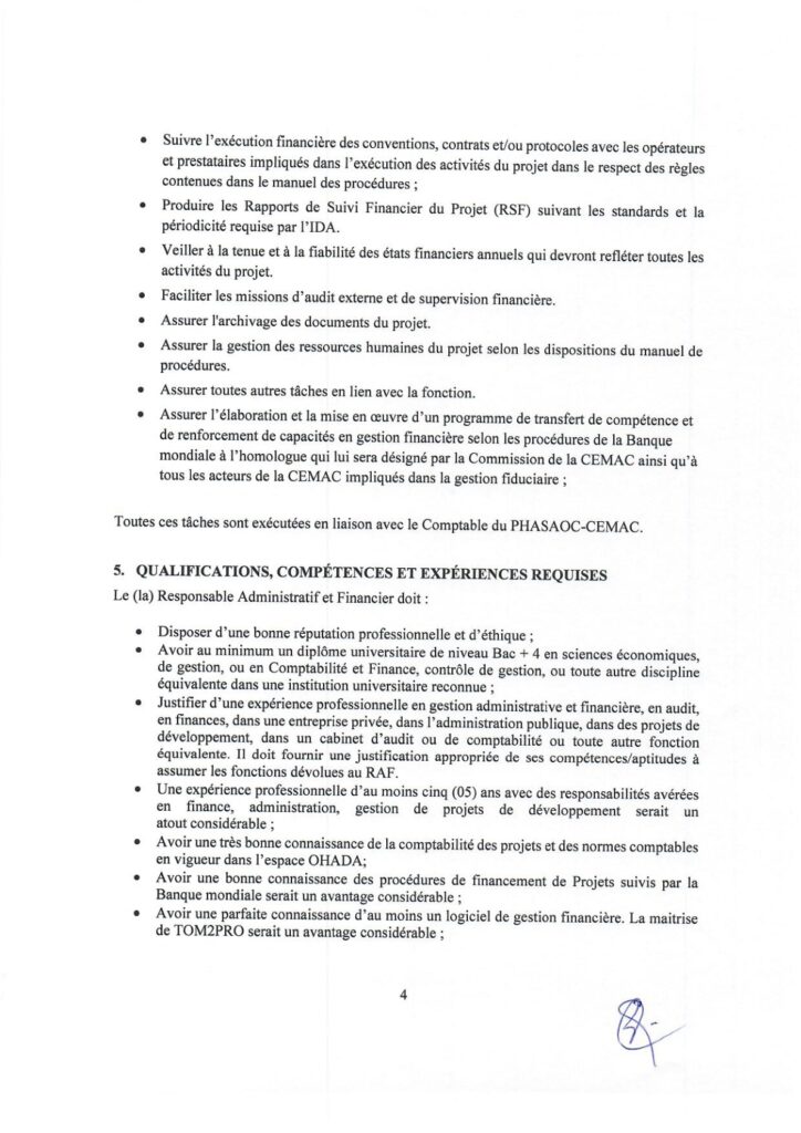 Avis de recrutement : Avis d’appel à candidatures pour le recrutement d ...