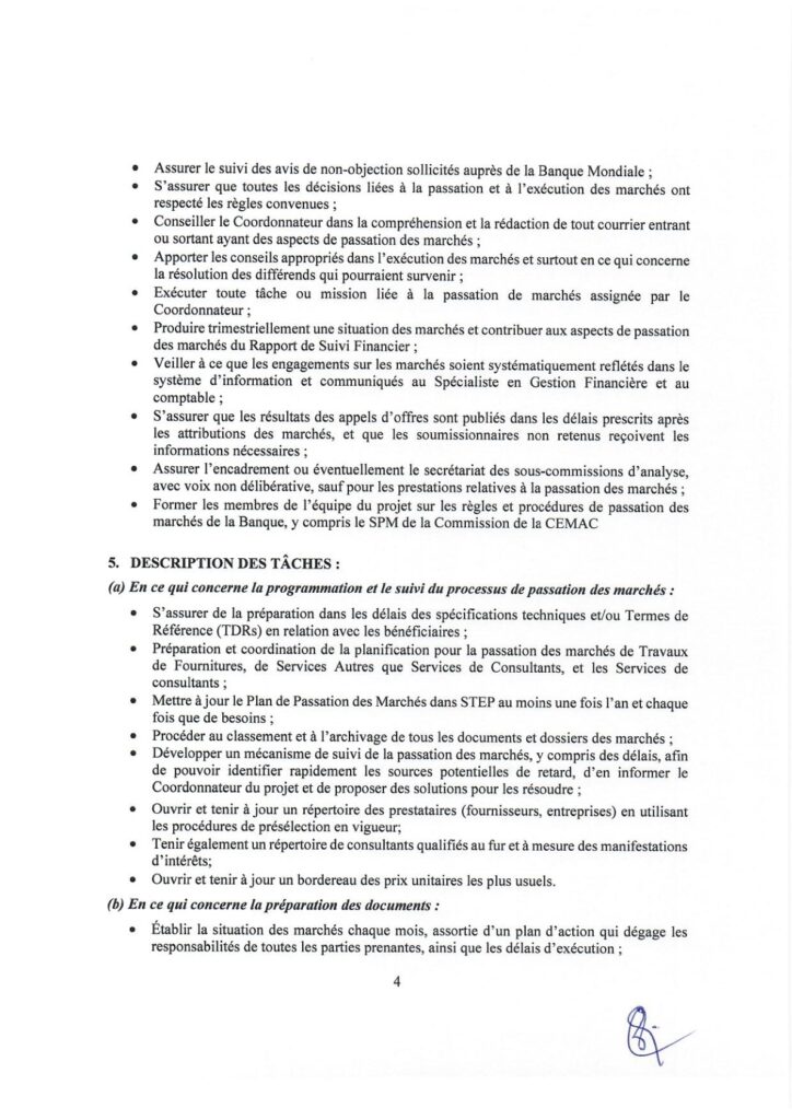 Avis de recrutement : Avis d’appel à candidatures pour le recrutement d ...