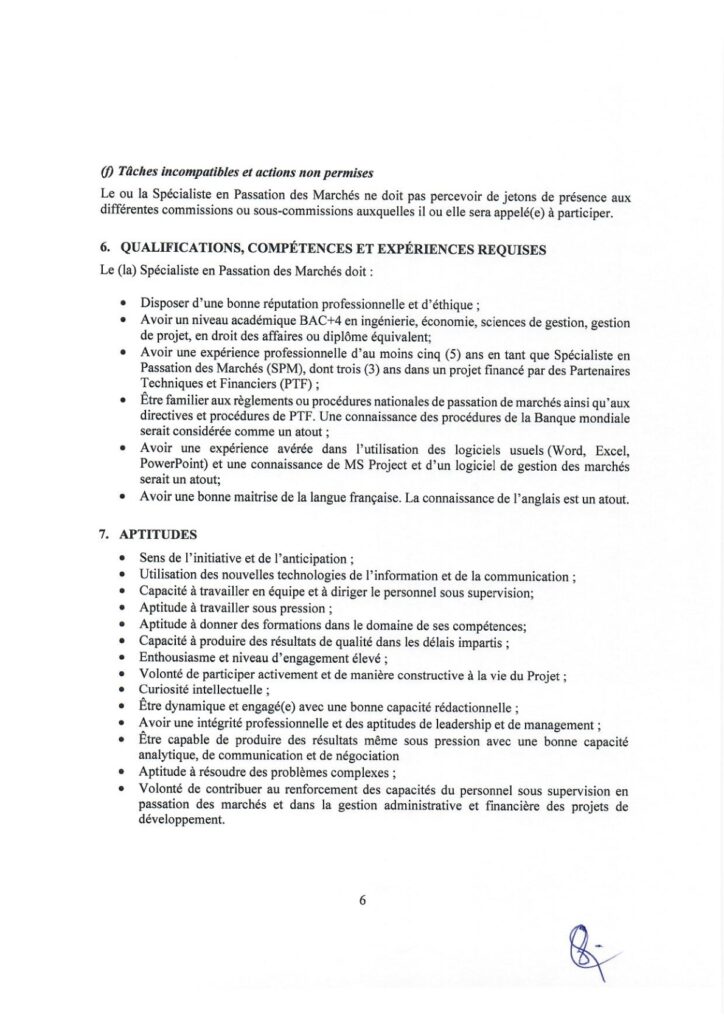 Avis de recrutement : Avis d’appel à candidatures pour le recrutement d ...