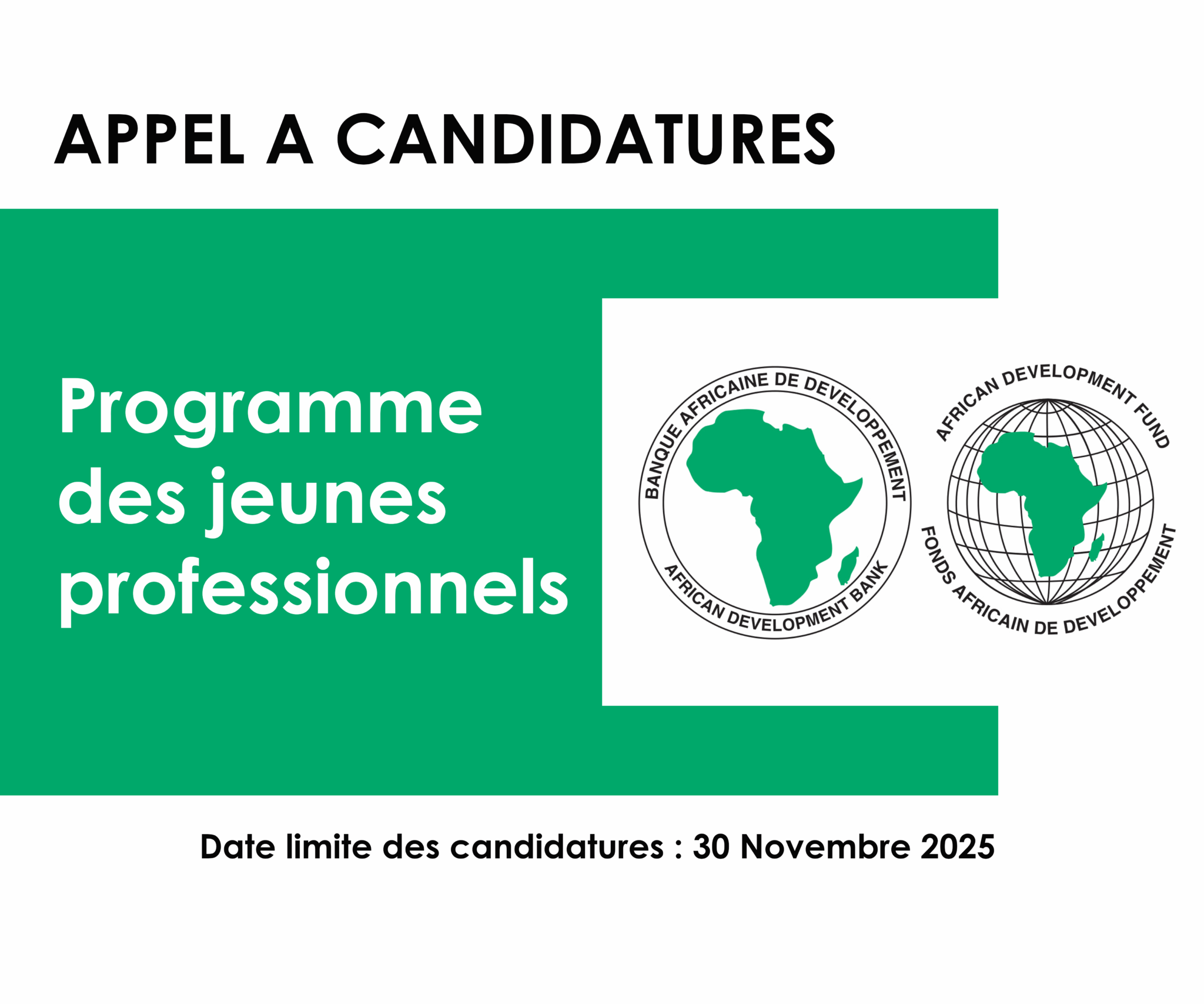 Avis de recrutement : Avis d’appel à candidatures pour le Programme des ...