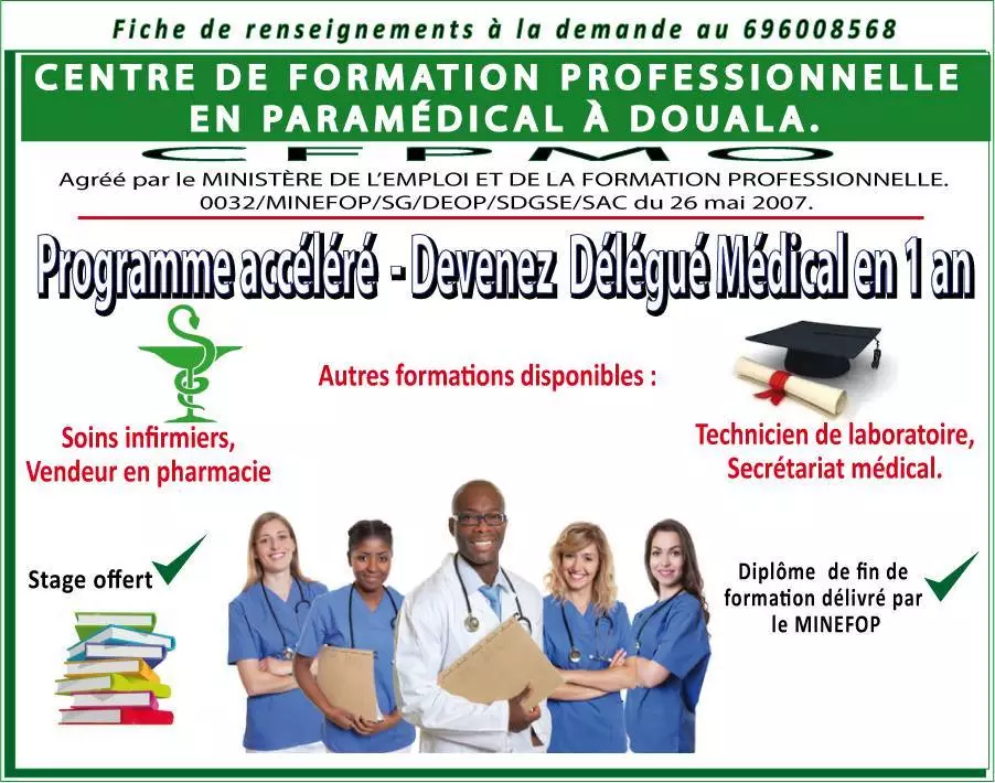 Formation professionnelle en Délégué Médical à Douala