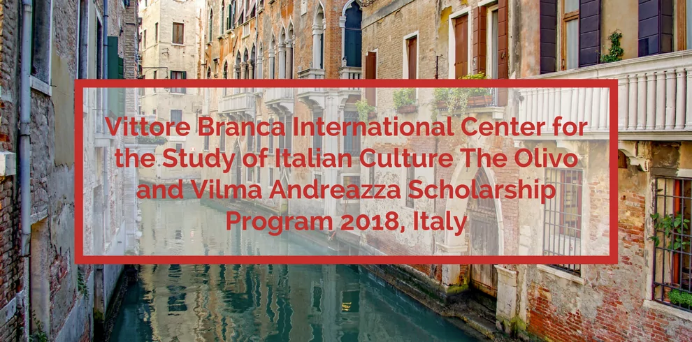 Bourses d’études en résidence «Fondazione di Venezia» de 3 mois, 2019