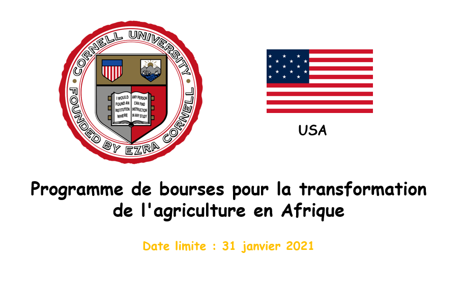 Programme de bourses pour la transformation structurelle de l’agriculture et des espaces ruraux africains (STAARS) 2021