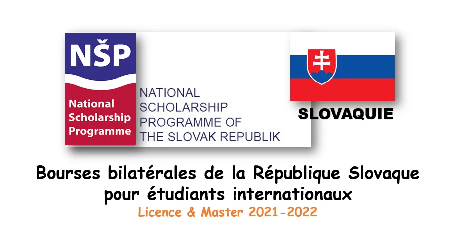 Bourses bilatérales de la République Slovaque pour étudiants internationaux 2021-2022