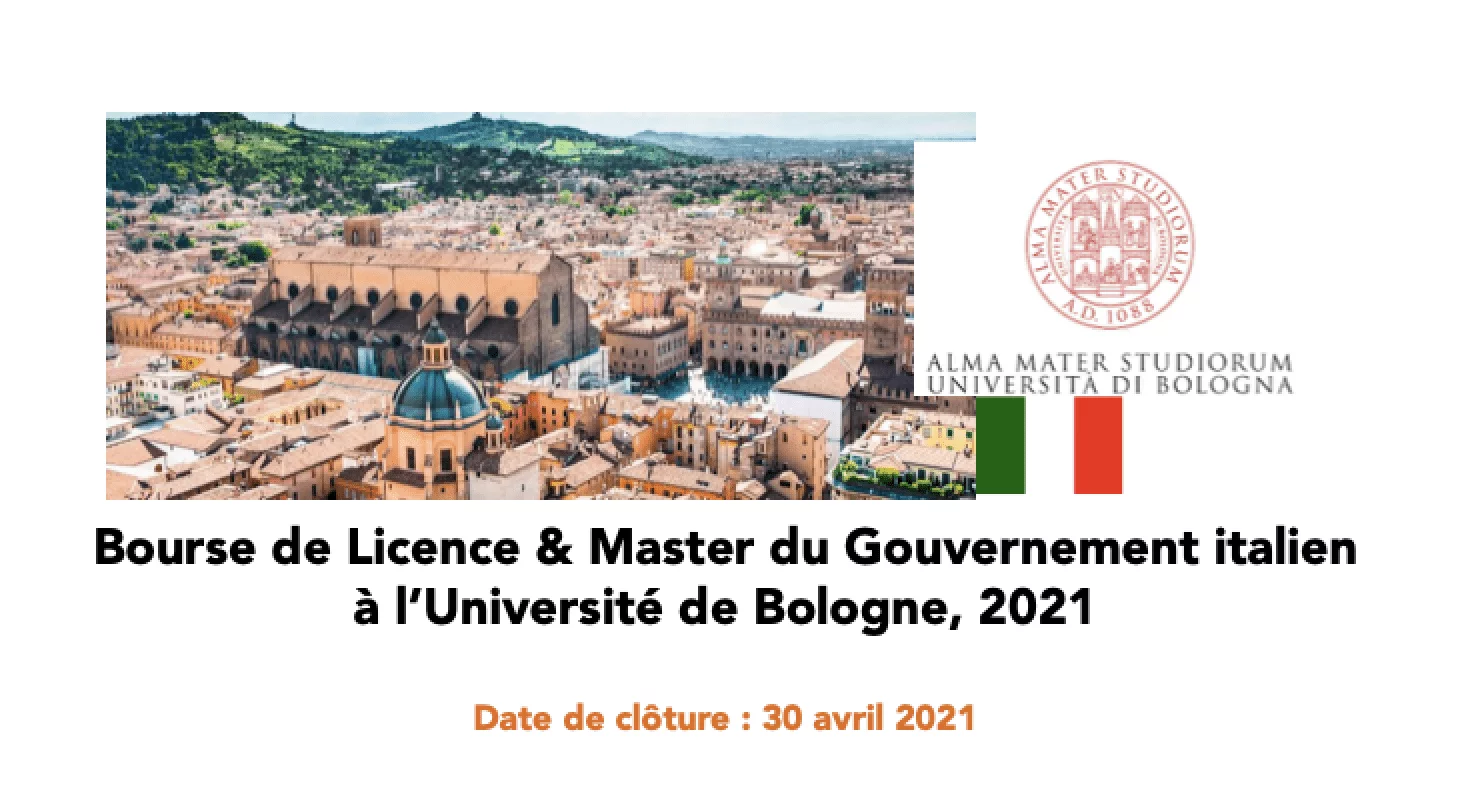Bourse du Gouvernement italien aux étudiants internationaux à l’université de Bologne, 2021