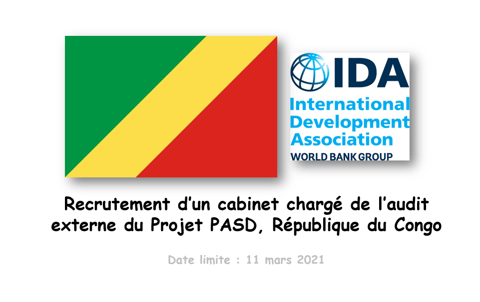Recrutement d’un cabinet chargé de l’audit externe du Projet PASD, République du Congo