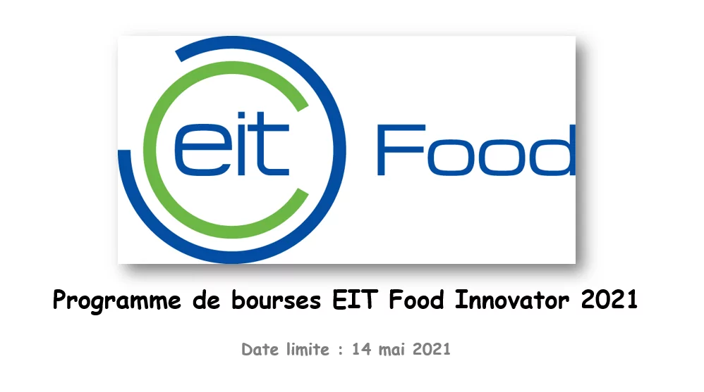 Programme de bourses EIT Food Innovator 2021