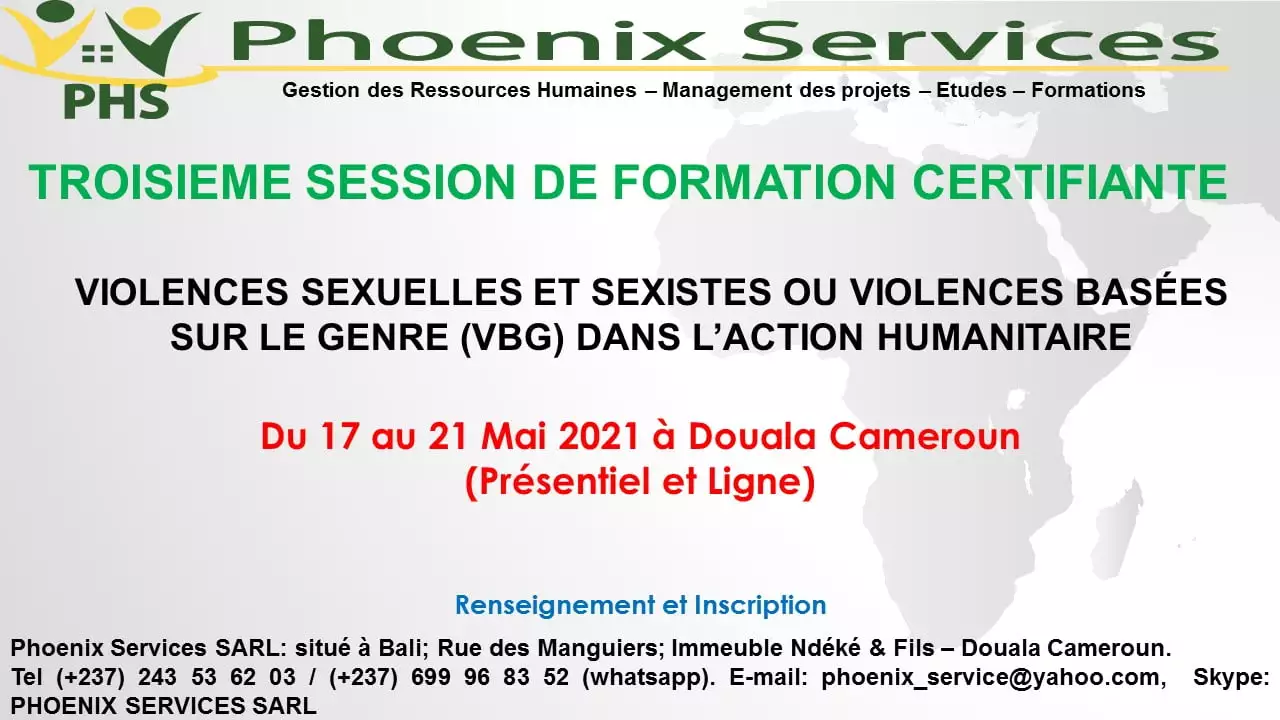 Formation Certifiante : Violences sexuelles et sexistes ou Violences basées sur le genre (VBG) dans l’action Humanitaire