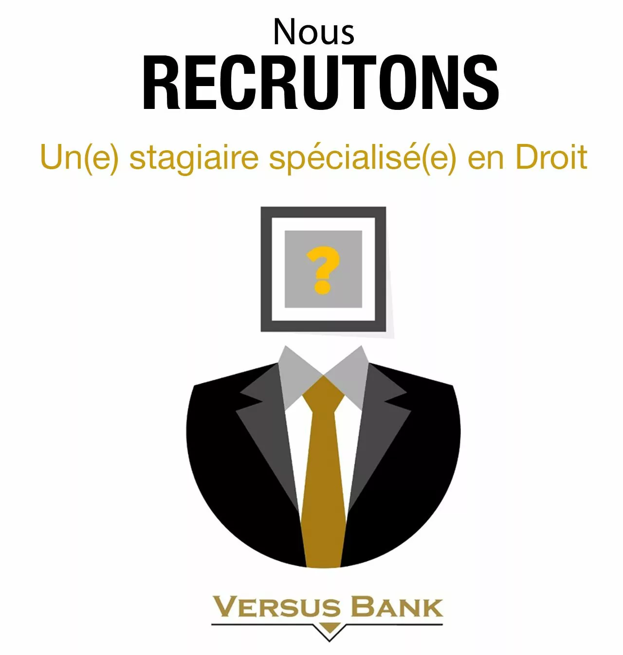Versus Bank recrute un(e) stagiaire, Côte d’Ivoire