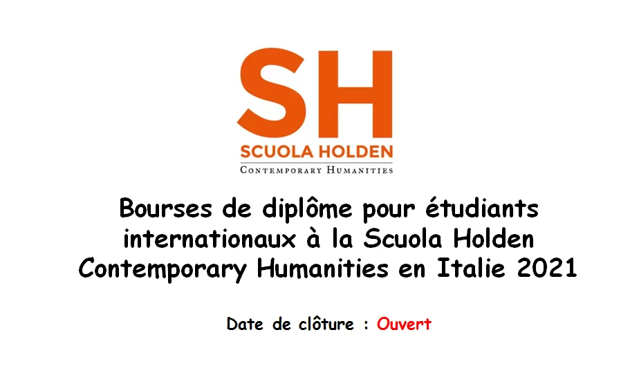 Bourses de diplôme pour étudiants internationaux à la Scuola Holden Contemporary Humanities en Italie 2021