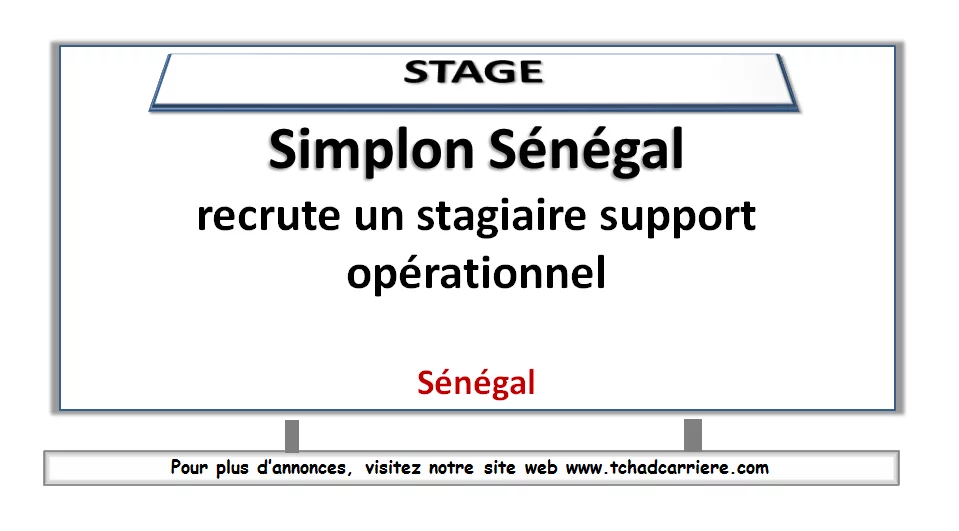 Simplon Sénégal recrute un stagiaire support opérationnel