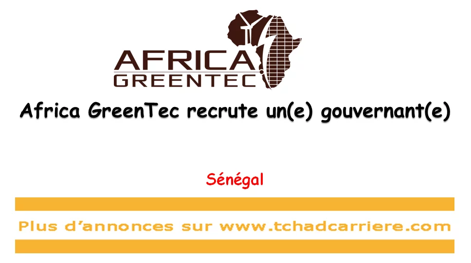 Africa GreenTec recrute un(e) gouvernant(e), Sénégal