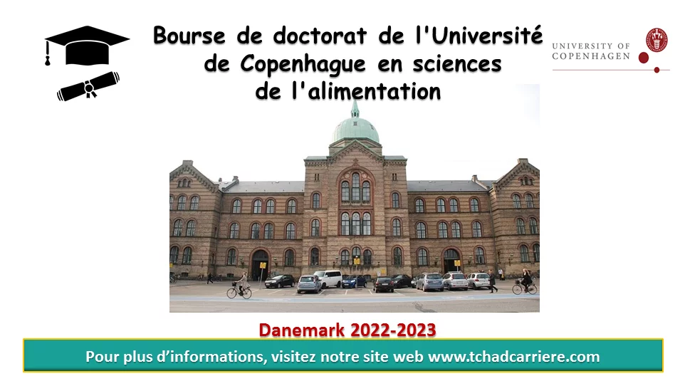 Bourse de doctorat de l’Université de Copenhague en sciences de l’alimentation, Danemark 2022-2023