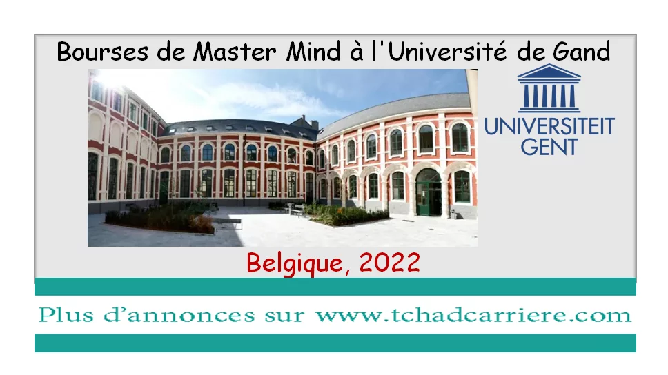 Bourses de Master Mind à l’Université de Gand en Belgique, 2022