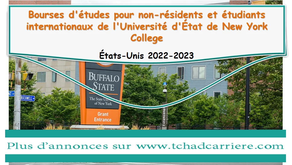 Bourses d’études pour non-résidents et étudiants internationaux de l’Université d’État de New York College, États-Unis 2022-2023
