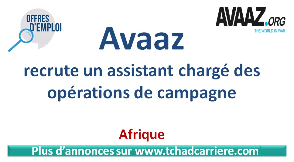 Avaaz recrute un assistant chargé des opérations de campagne, Afrique