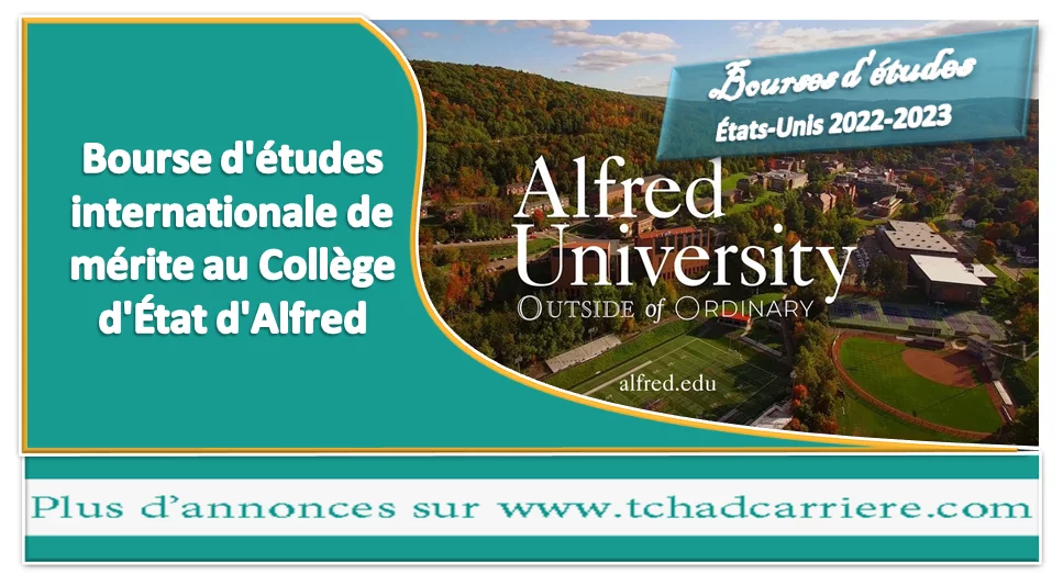 Bourse d’études internationale de mérite au Collège d’État d’Alfred, États-Unis 2022-2023