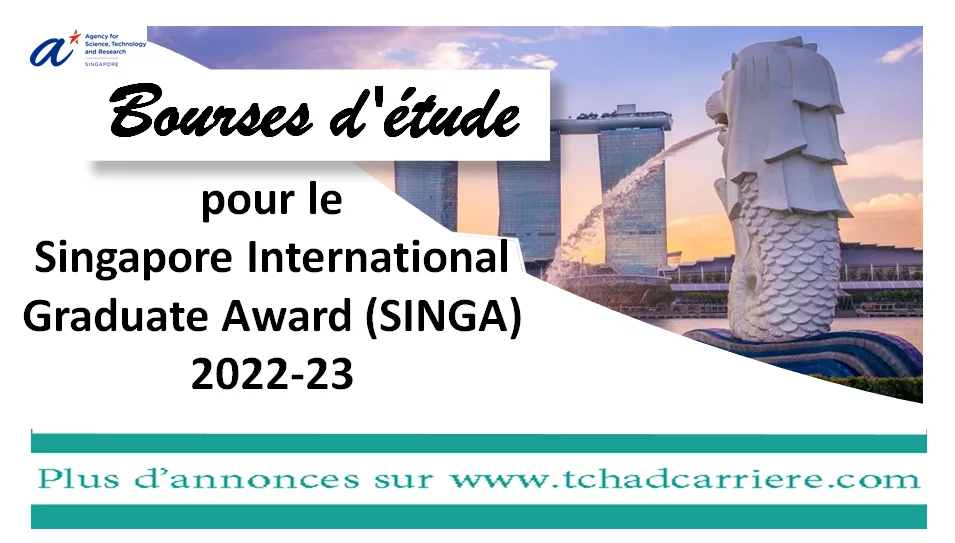 Bourses d’étude pour le Singapore International Graduate Award (SINGA) 2022-23