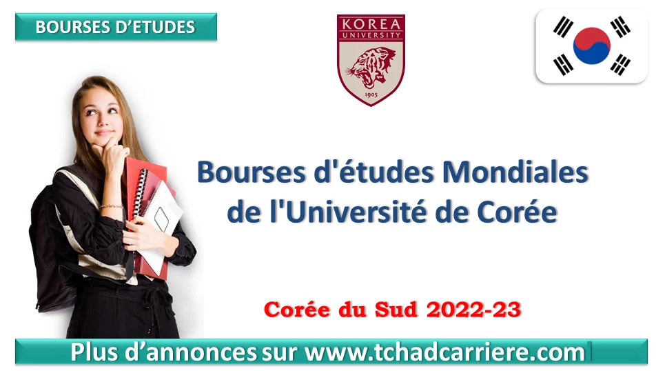 Bourses d’études Mondiales de l’Université de Corée, Corée du Sud 2022-23