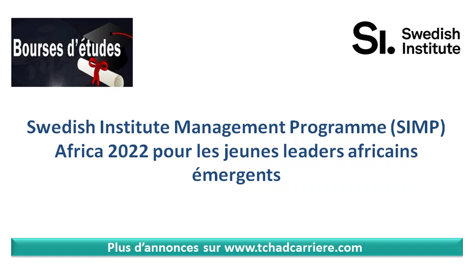 Programme de bourses des instituts suédois (SIMP) 2022 pour les jeunes leaders africains émergents