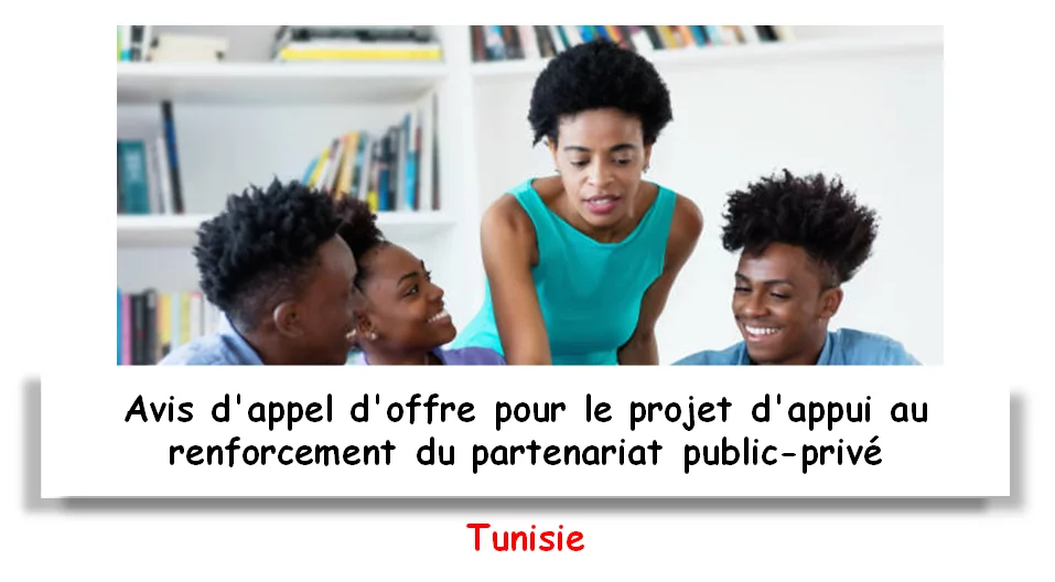 Avis d’appel d’offre pour le projet d’appui au renforcement du partenariat public-privé, Tunisie