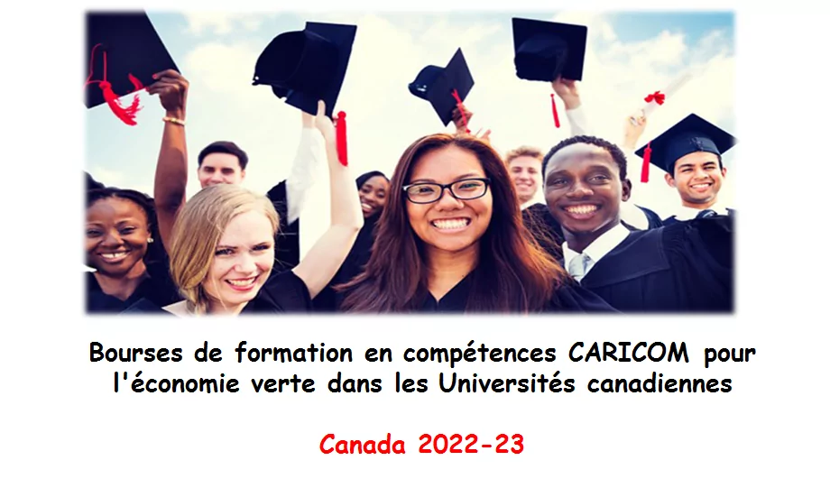 Bourses de formation en compétences CARICOM pour l’économie verte dans les Universités canadiennes, Canada 2022-23