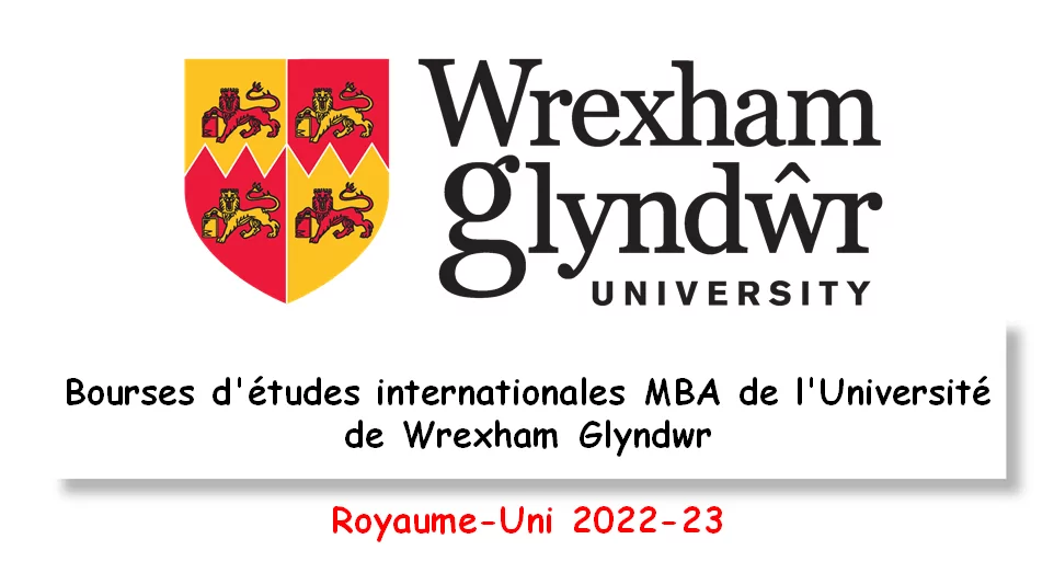 Bourses d’études internationales MBA de l’Université de Wrexham Glyndwr, Royaume-Uni 2022-23