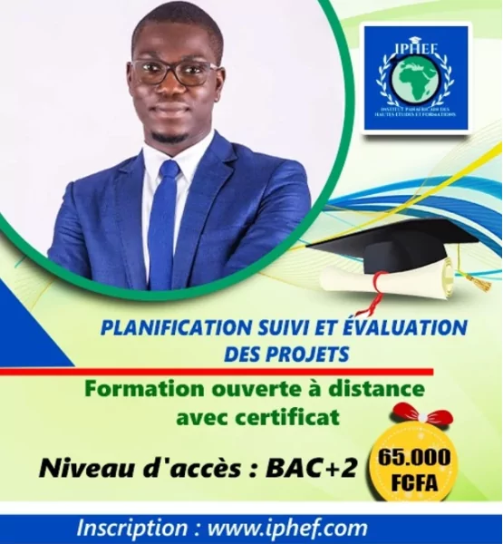 Appel à candidature pour la formation en planification, suivi et évaluation des projets – 4ème session ouverte à distance, IPHEF, Côte d’Ivoire