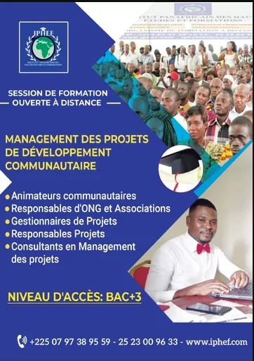 13ème session de formation sur le management des projets de développement communautaire, IPHEF, Côte d’Ivoire