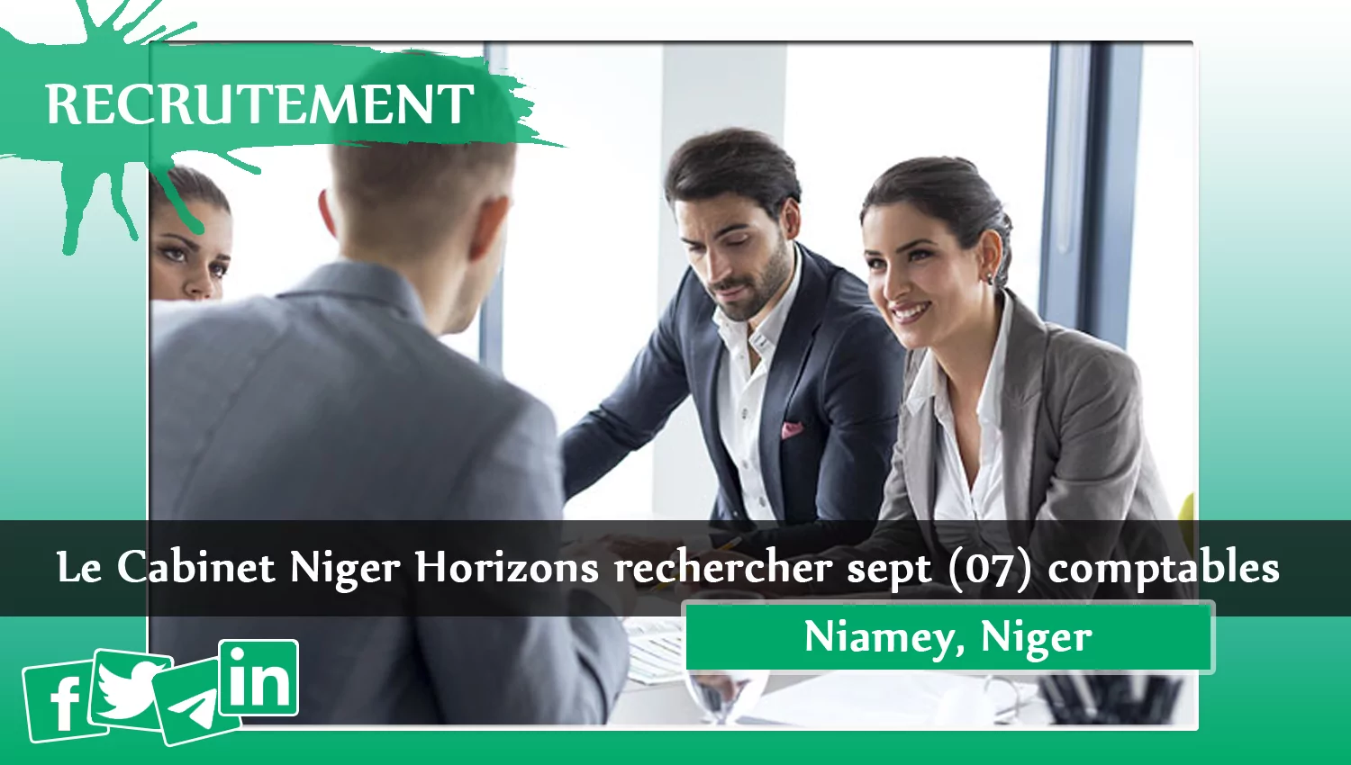 Le Cabinet Niger Horizons rechercher sept (07) comptables, Niamey, Niger
