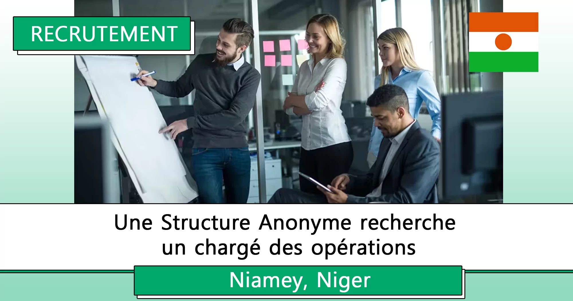 Une Structure Anonyme recherche un chargé des opérations, Niamey, Niger
