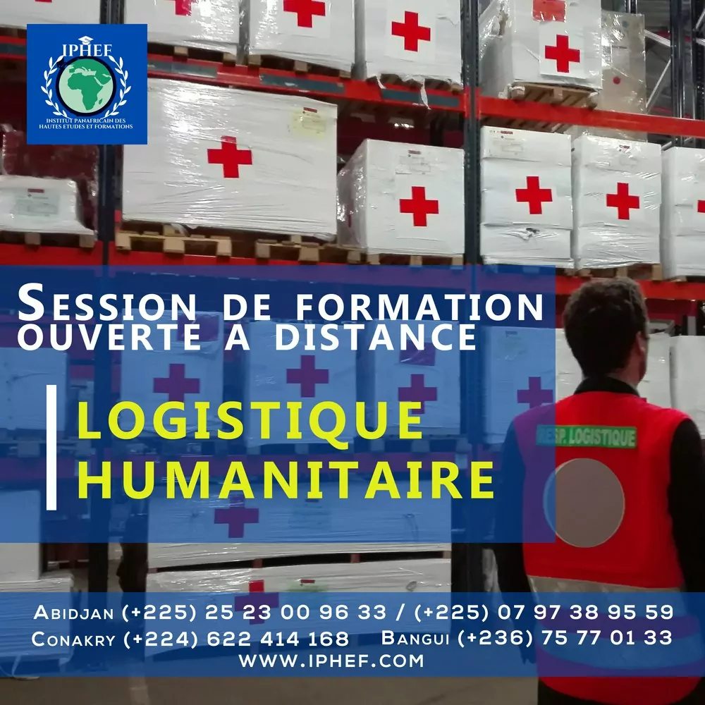 L’Institut Panafricain des Hautes Etudes et Formation lance une 5ème session de formation en management de la logistique humanitaire, Côte d’Ivoire