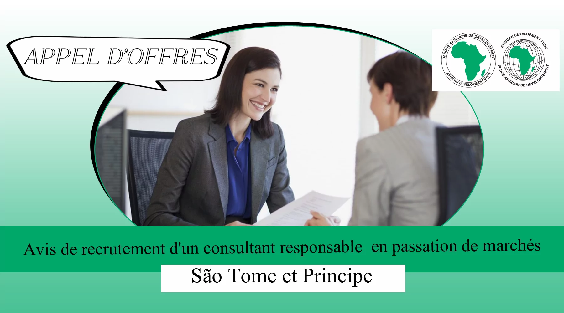 Avis de recrutement d’un consultant responsable en passation de marchés, São Tome et Principe