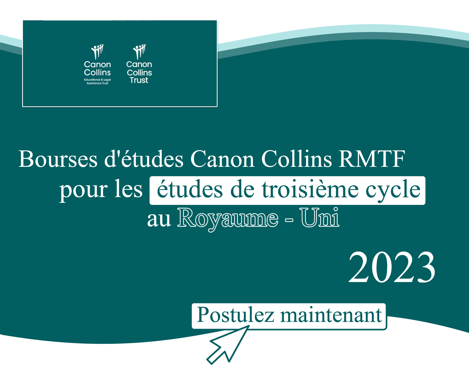 Bourses d’études Canon Collins RMTF pour des études de troisième cycle au Royaume-Uni 2023