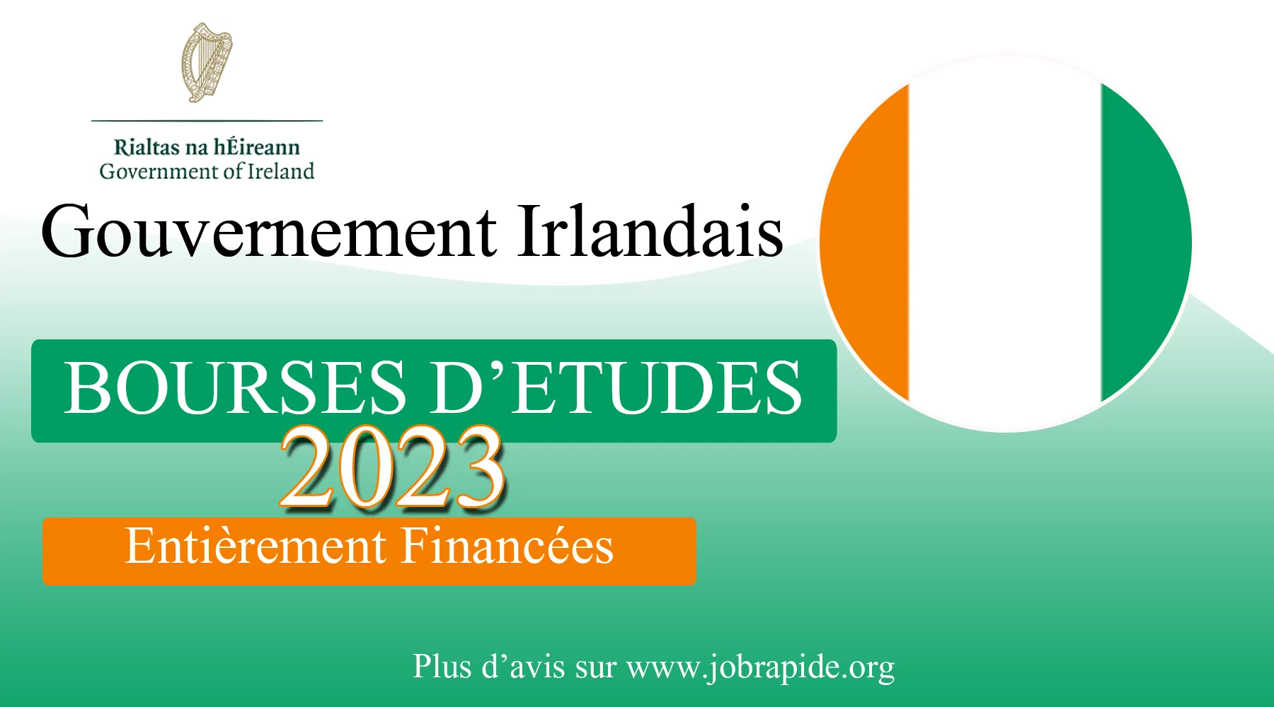 Bourses d’études internationales du gouvernement irlandais 2023 (Entièrement Financées)