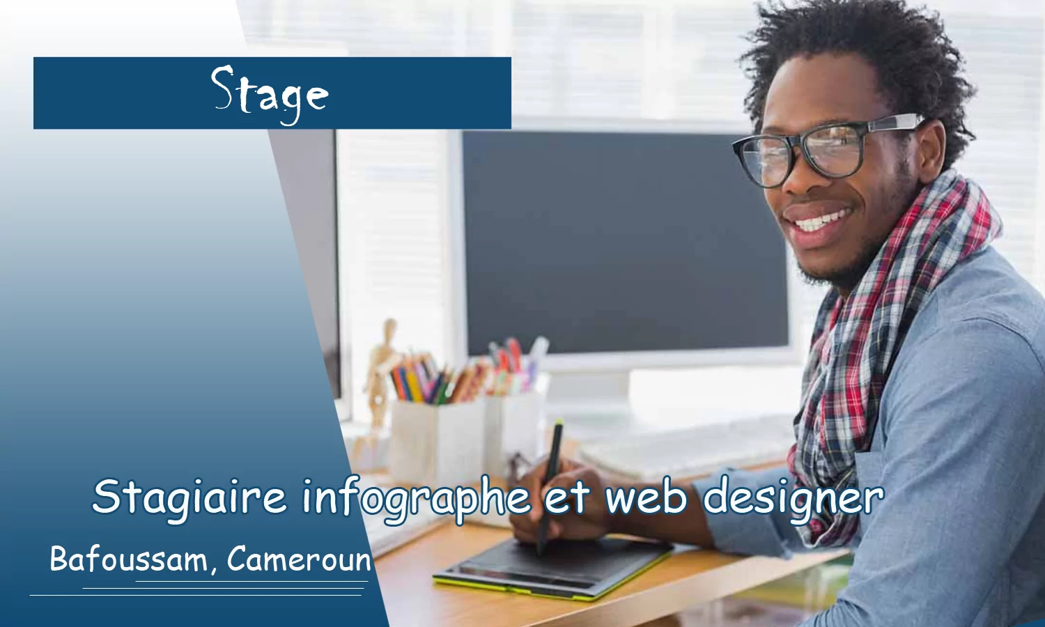 Avis de recrutement d’un stagiaire infographe et web designer, Bafoussam, Cameroun