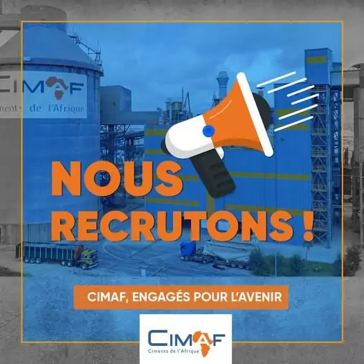 CIMAF recrute deux (02) responsables commerciaux, Douala et Bafoussam, Cameroun