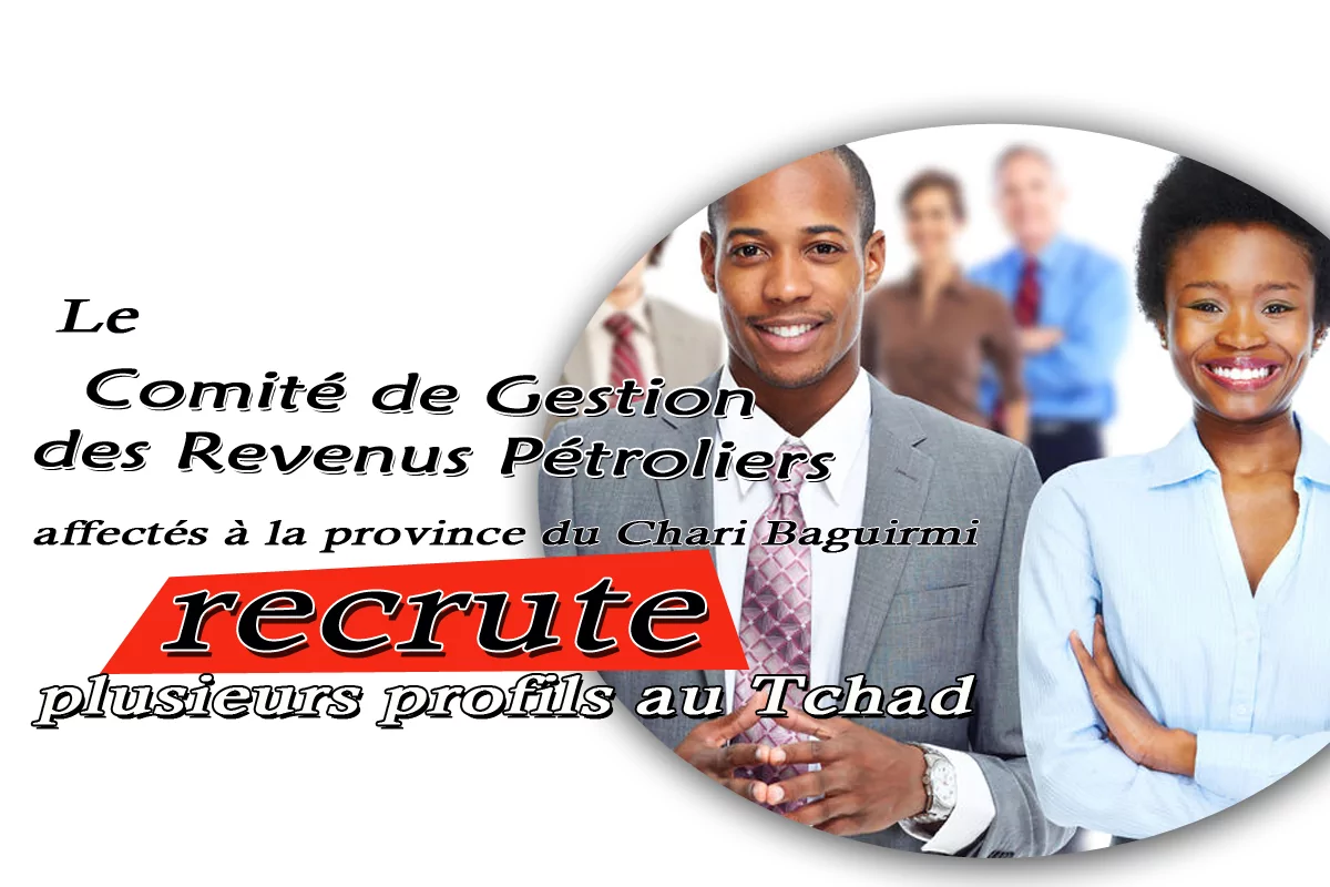 Le Comité de Gestion des Revenus Pétroliers affectés à la province du Chari Baguirmi recrute plusieurs profils, Tchad