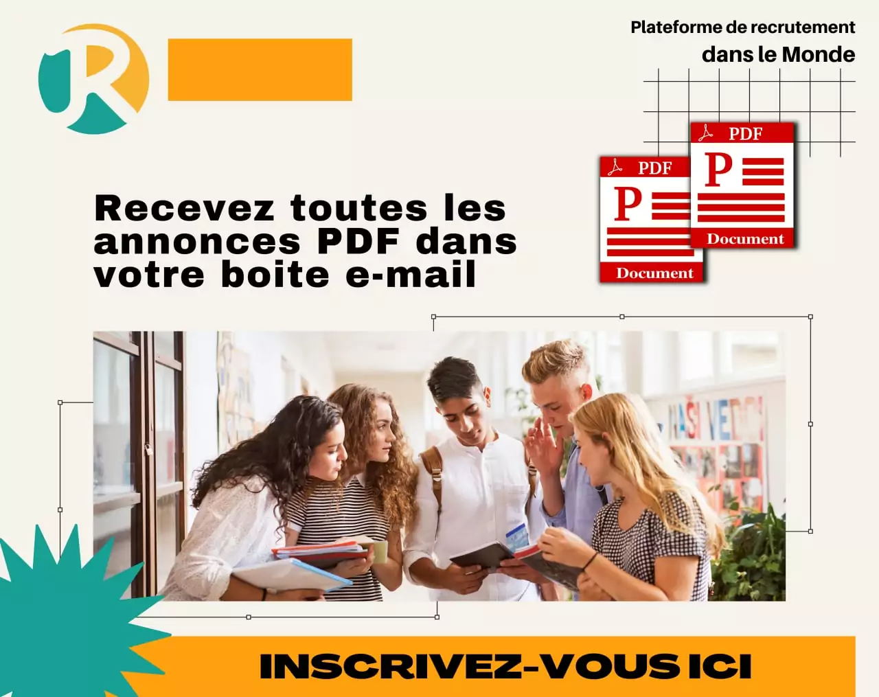 Recevez toutes les annonces dans votre boite mail