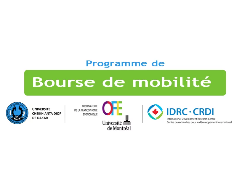 Appel à candidatures pour le Programme de Bourse de mobilité internationale pour jeunes doctorant(e)s en sciences économiques à l’Université Cheikh Anta Diop de Dakar, 2023