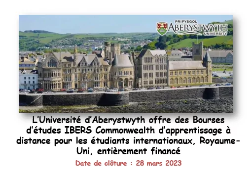 L’Université d’Aberystwyth offre des Bourses d’études IBERS Commonwealth d’apprentissage à distance pour les étudiants internationaux, Royaume-Uni, entièrement financé