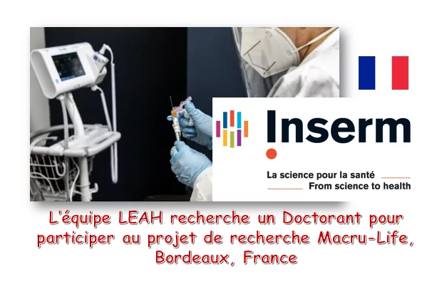 L’équipe LEHA (Lifelong Exposure Health and Aging) recherche un Doctorant en épidémiologie pour participer au projet de recherche Macru-Life sur l’étude de l’exposome du mode de vie lié au risque de dégénérescence maculaire liée à l’âge (DMLA), Bordeaux, France