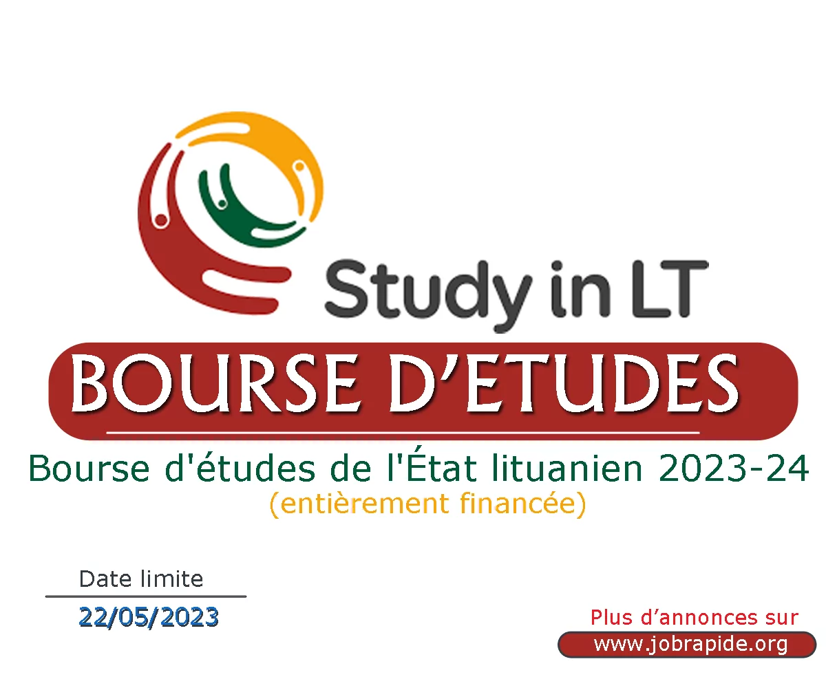 Avis de Bourse d’études de l’État lituanien pour les étudiants internationaux 2023-24, Lituanie