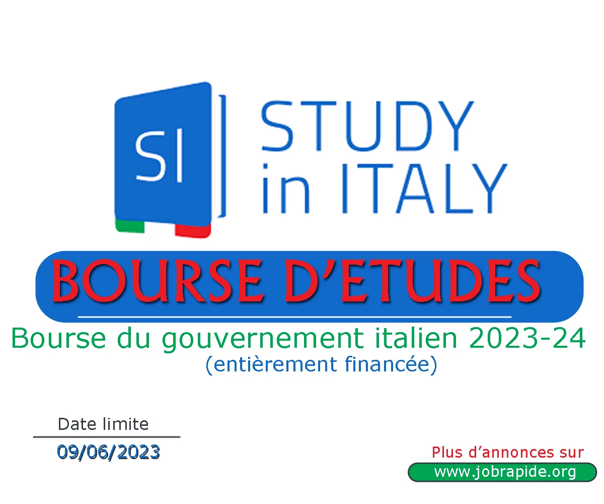 Avis de Bourse du gouvernement italien 2023-24 entièrement financée pour les étudiants internationaux, Italie