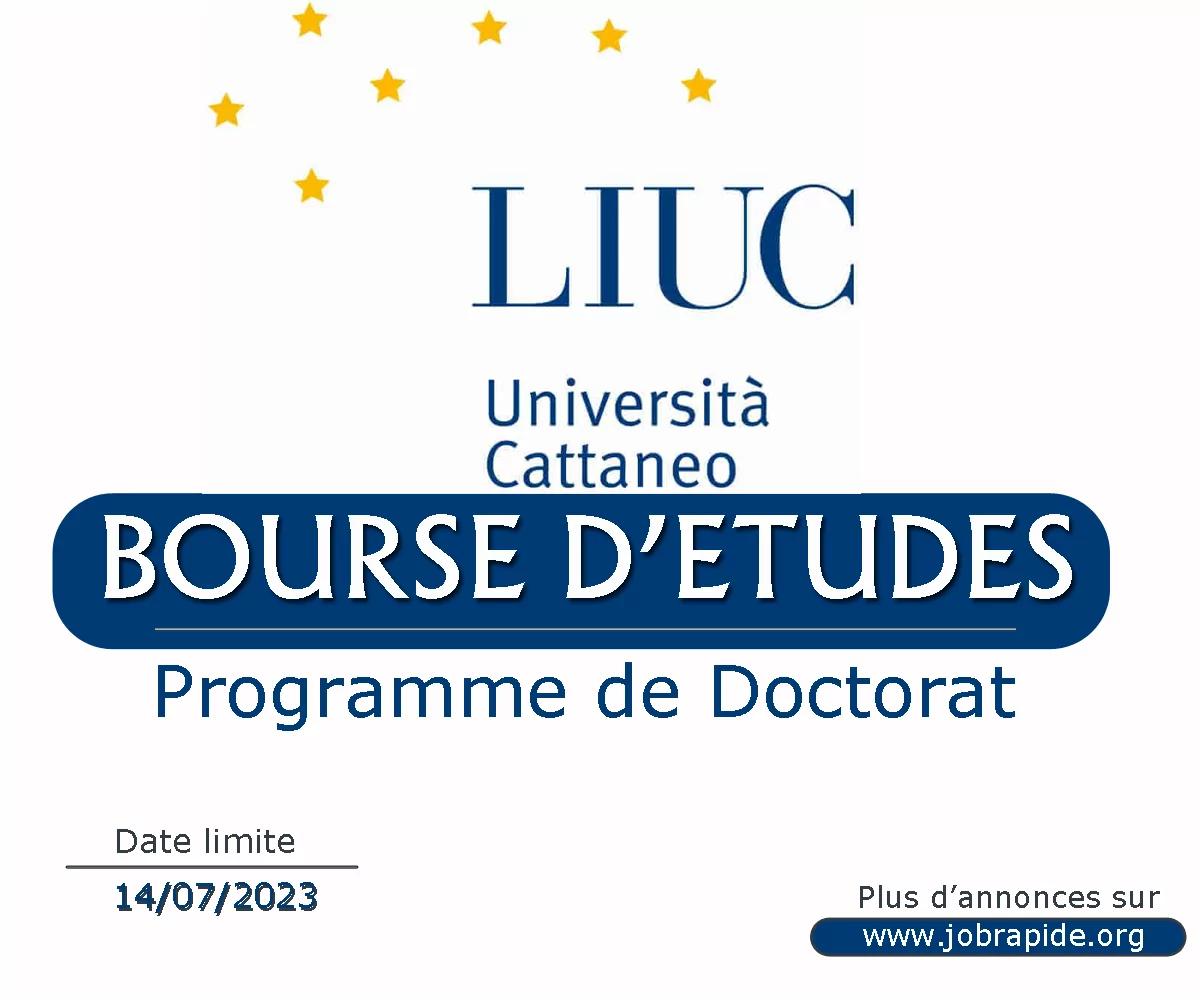 Avis de bourse d’études pour le programme de doctorat en gestion, finance et comptabilité à l’Université Carlo Cattaneo, Italie