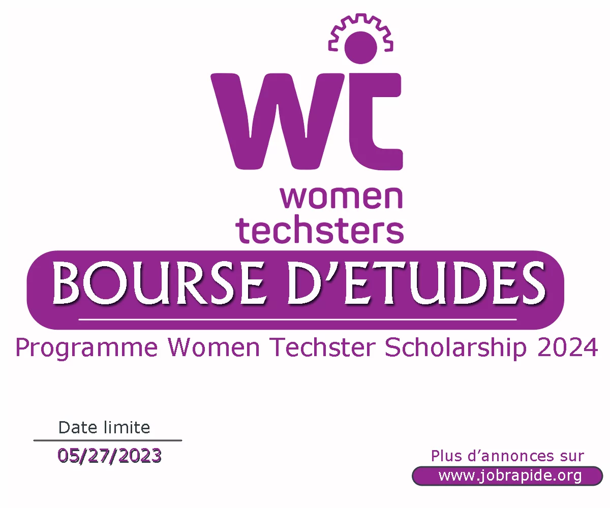 Avis de bourse d’études pour le programme Women Techster Scholarship 2024 pour les jeunes filles et les femmes, Afrique
